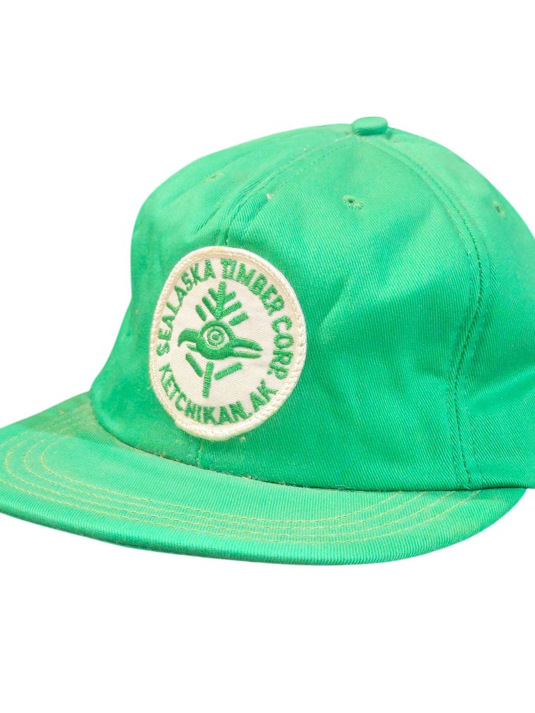 Ram Snapback Hat Unisex One Size Green Sealaska Timber Corp Patch Ketchikan Ak